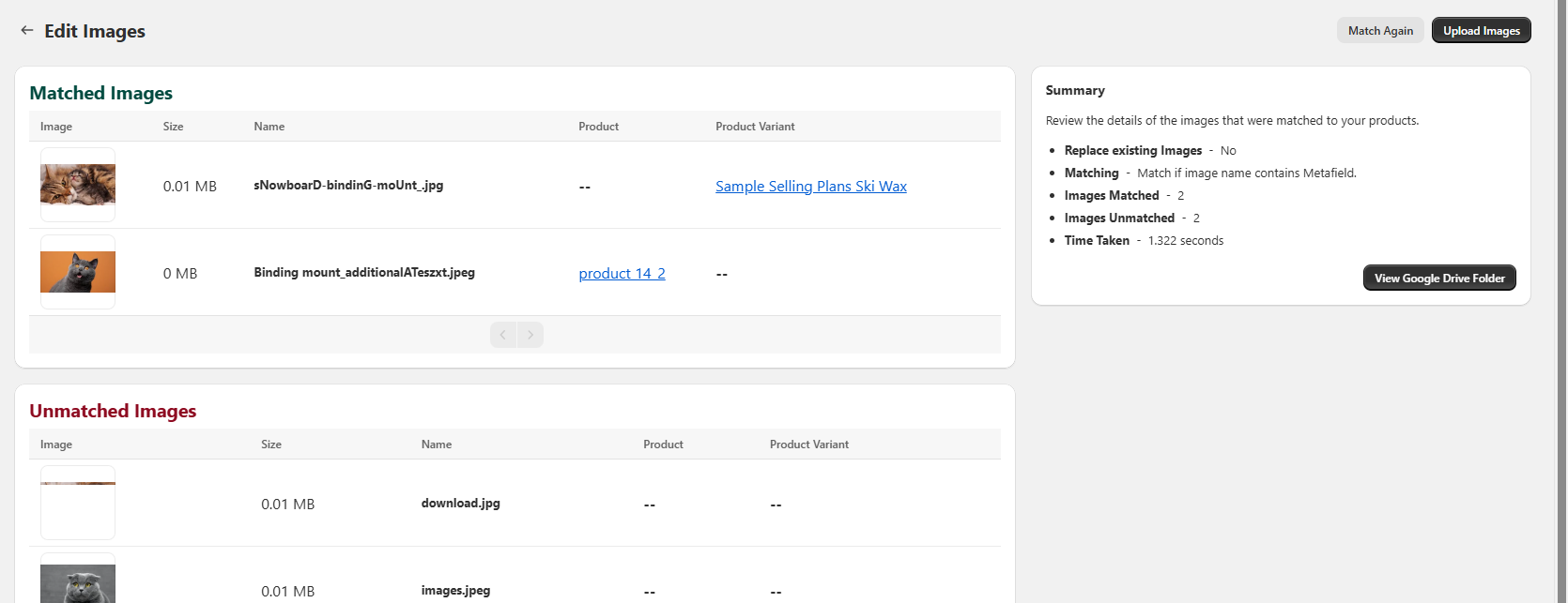 Name Contains Metafield 2