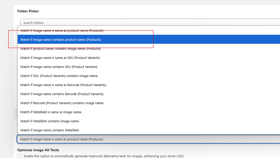 Name Contains Product 1